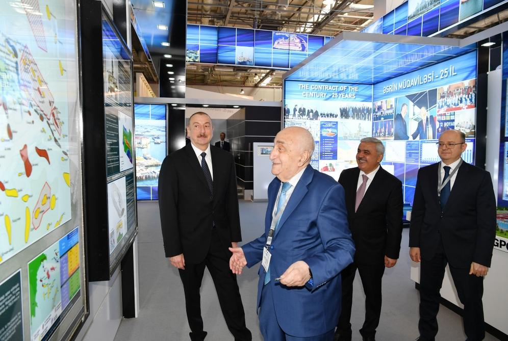 Prezident İlham Əliyev XXVI Beynəlxalq “Xəzər Neft və Qaz-2019” sərgi və konfransının açılışında iştirak edib (YENİLƏNİB) (FOTO)