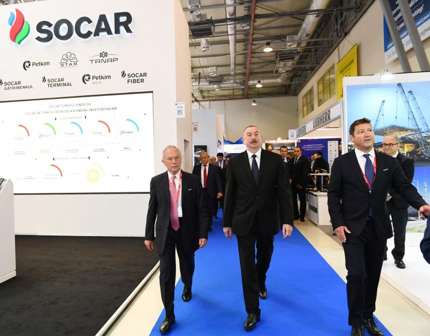 Prezident İlham Əliyev XXVI Beynəlxalq “Xəzər Neft və Qaz-2019” sərgi və konfransının açılışında iştirak edib (YENİLƏNİB) (FOTO)