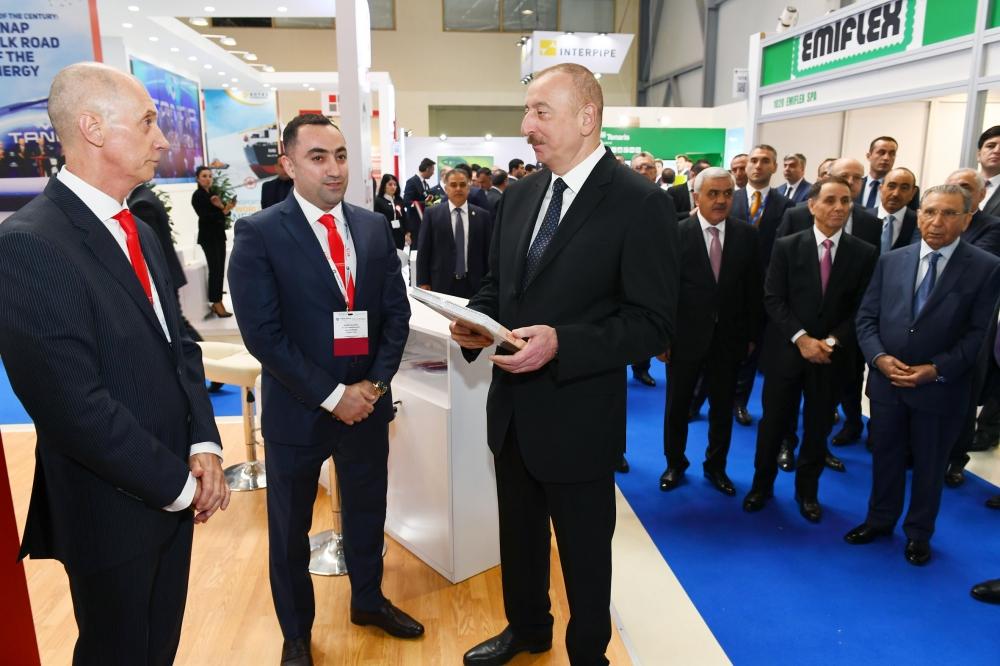 Prezident İlham Əliyev XXVI Beynəlxalq “Xəzər Neft və Qaz-2019” sərgi və konfransının açılışında iştirak edib (YENİLƏNİB) (FOTO)