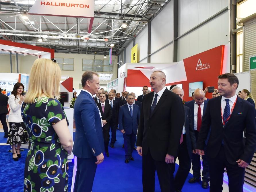 Prezident İlham Əliyev XXVI Beynəlxalq “Xəzər Neft və Qaz-2019” sərgi və konfransının açılışında iştirak edib (YENİLƏNİB) (FOTO)