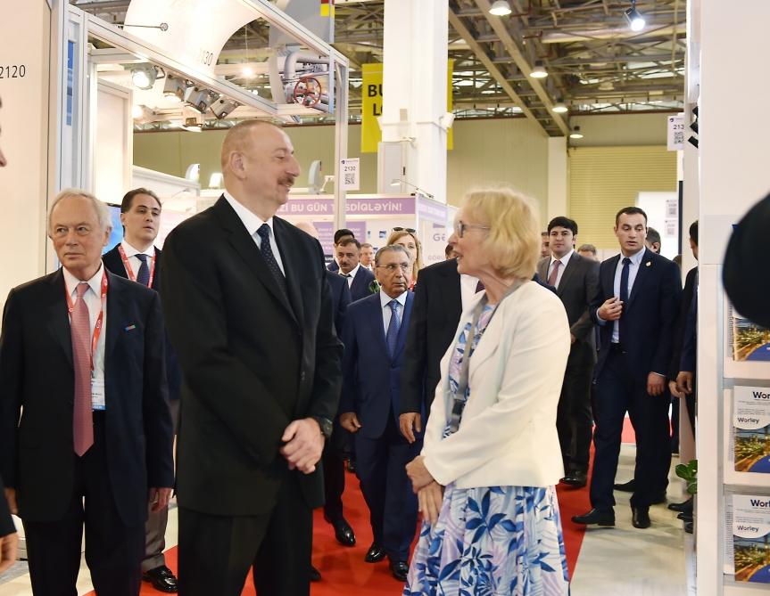 Prezident İlham Əliyev XXVI Beynəlxalq “Xəzər Neft və Qaz-2019” sərgi və konfransının açılışında iştirak edib (YENİLƏNİB) (FOTO)