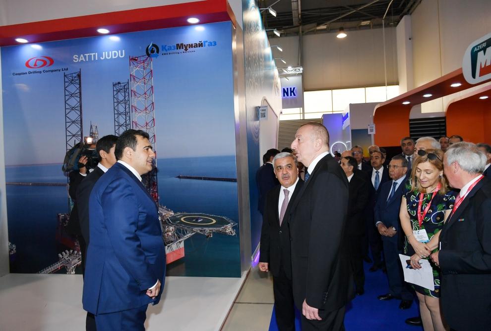 Prezident İlham Əliyev XXVI Beynəlxalq “Xəzər Neft və Qaz-2019” sərgi və konfransının açılışında iştirak edib (YENİLƏNİB) (FOTO)