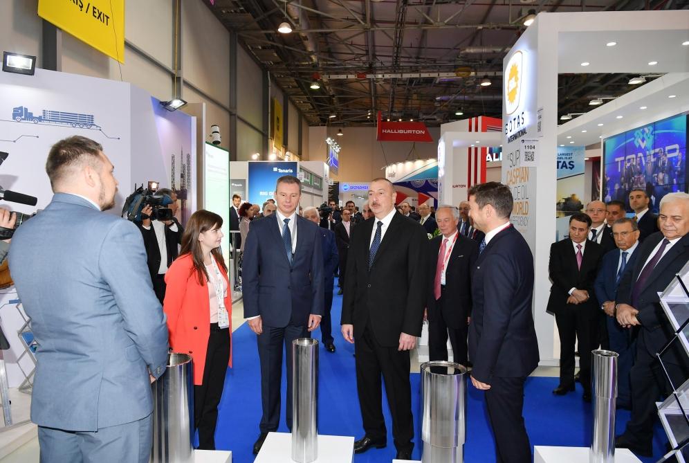 Prezident İlham Əliyev XXVI Beynəlxalq “Xəzər Neft və Qaz-2019” sərgi və konfransının açılışında iştirak edib (YENİLƏNİB) (FOTO)