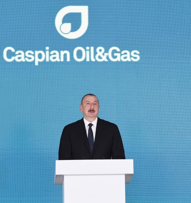 Prezident İlham Əliyev XXVI Beynəlxalq “Xəzər Neft və Qaz-2019” sərgi və konfransının açılışında iştirak edib (YENİLƏNİB) (FOTO)