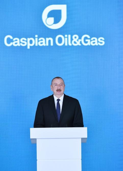 Prezident İlham Əliyev XXVI Beynəlxalq “Xəzər Neft və Qaz-2019” sərgi və konfransının açılışında iştirak edib (YENİLƏNİB) (FOTO)