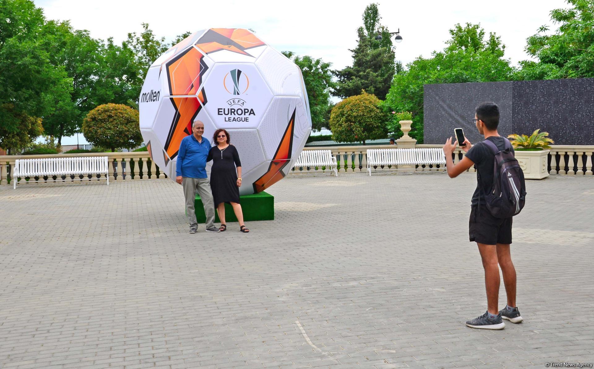 Bakıda UEFA Avropa Liqasının final qarşılaşmasına saatlar qalır (FOTO)