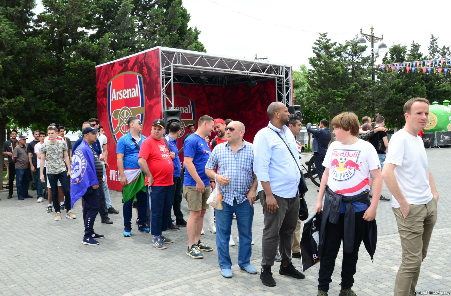 Bakıda UEFA Avropa Liqasının final qarşılaşmasına saatlar qalır (FOTO)