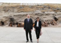 Prezident İlham Əliyev və birinci xanım Mehriban Əliyeva “Yanardağ” qoruğunun açılışında iştirak ediblər (YENİLƏNİB) (FOTO)