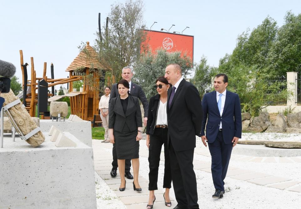 Prezident İlham Əliyev və birinci xanım Mehriban Əliyeva “Yanardağ” qoruğunun açılışında iştirak ediblər (YENİLƏNİB) (FOTO)