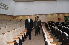 Prezident İlham Əliyev Cəmşid Naxçıvanski adına Hərbi Liseydə yenidənqurma işlərindən sonra yaradılan şəraitlə tanış olub (FOTO) (YENİLƏNİB)