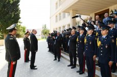 Prezident İlham Əliyev Cəmşid Naxçıvanski adına Hərbi Liseydə yenidənqurma işlərindən sonra yaradılan şəraitlə tanış olub (FOTO) (YENİLƏNİB)