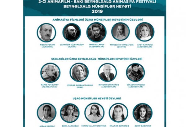 Bakıda 2-ci animasiya filmləri festivalının beynəlxalq münsiflər heyətinin tərkibi elan edilib