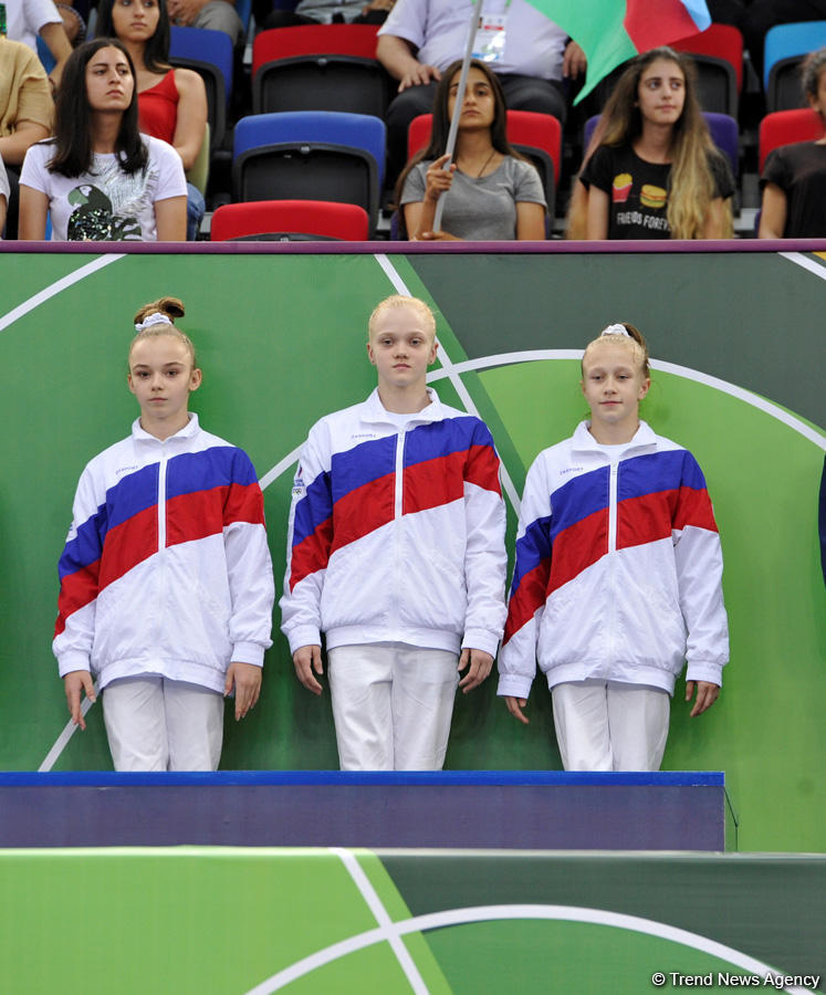 Rusiya millisi idman gimnastikası üzrə komanda yarışlarının qalibi olub - “Bakı 2019” (FOTO)