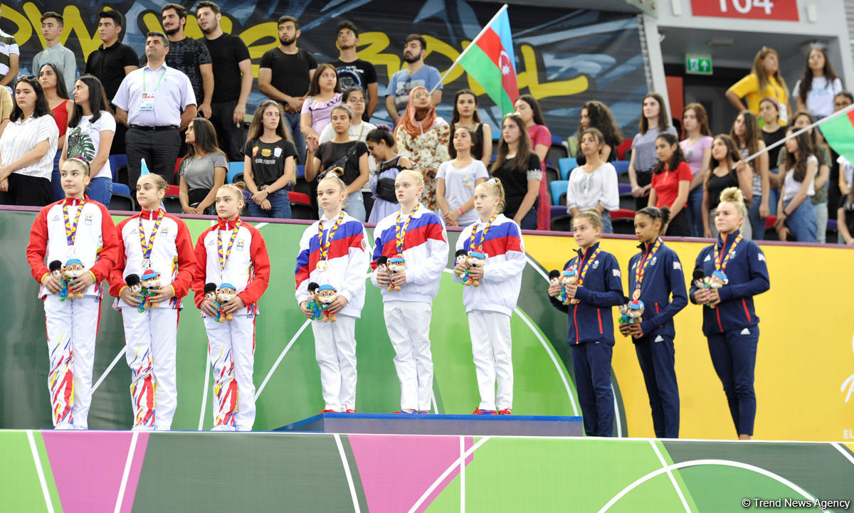 Rusiya millisi idman gimnastikası üzrə komanda yarışlarının qalibi olub - “Bakı 2019” (FOTO)