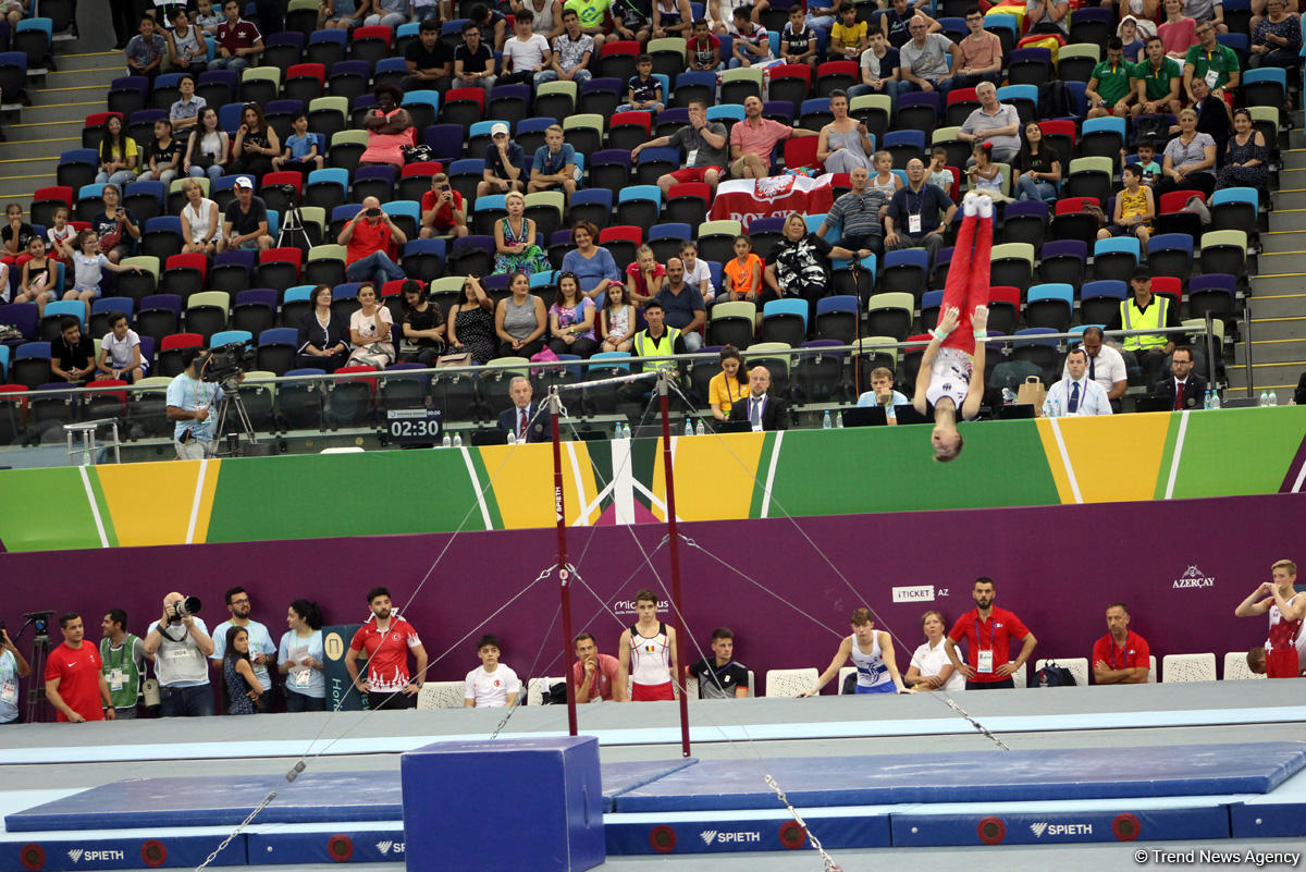 "EYOF Bakı-2019": İdman gimnastikası yarışlarından maraqlı anlar (FOTO)