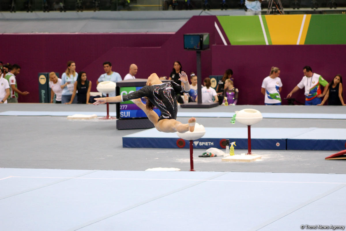 "EYOF Bakı-2019": İdman gimnastikası yarışlarından maraqlı anlar (FOTO)