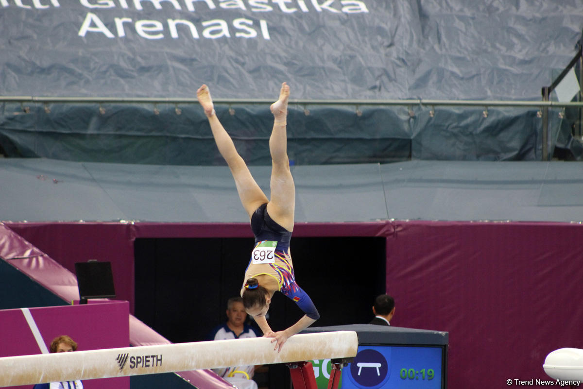 "EYOF Bakı-2019": İdman gimnastikası yarışlarından maraqlı anlar (FOTO)