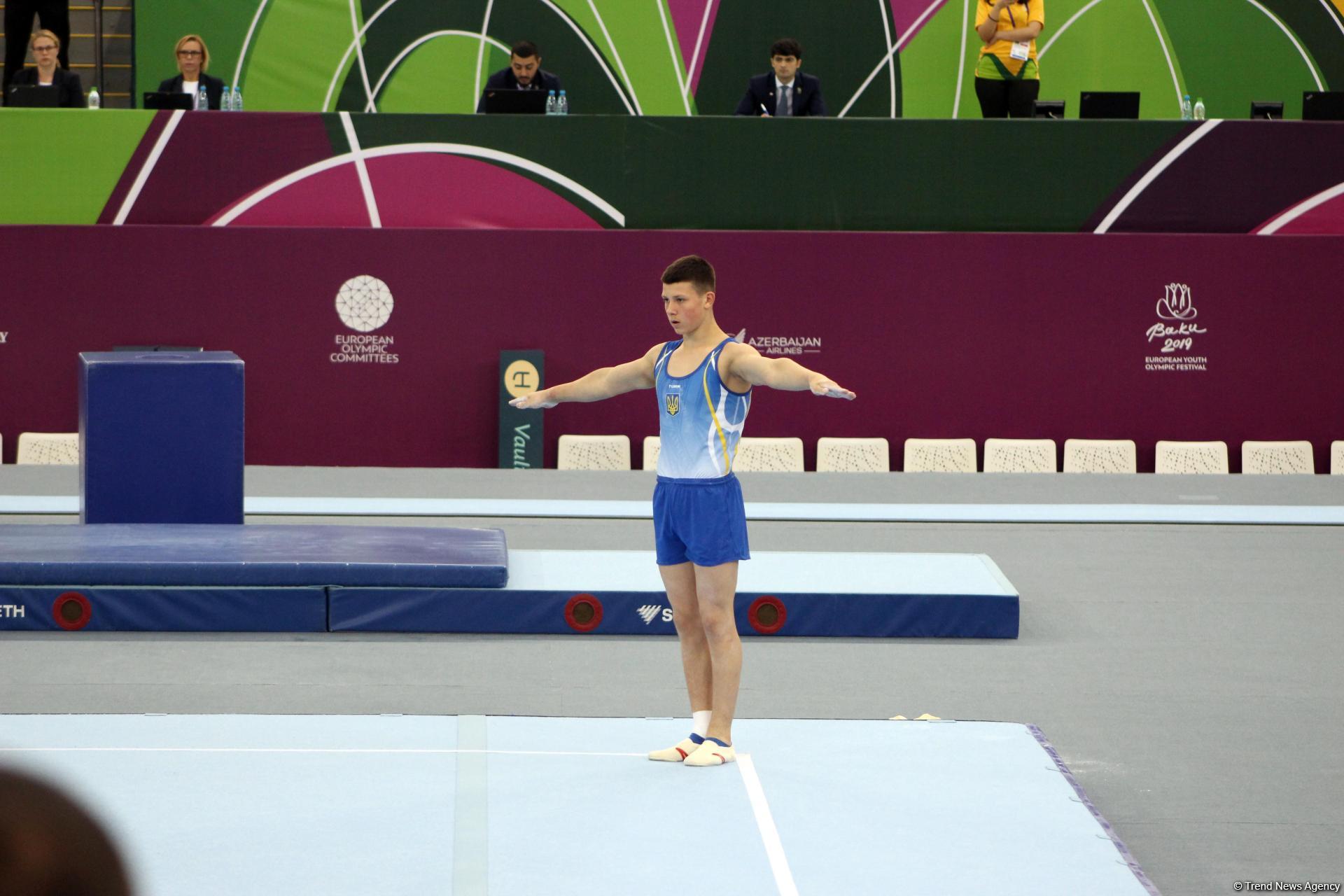 "EYOF Bakı 2019": Milli Gimnastika Arenasında idman gimnastikası üzrə yarışların 4-cü günü başlayıb (FOTO)