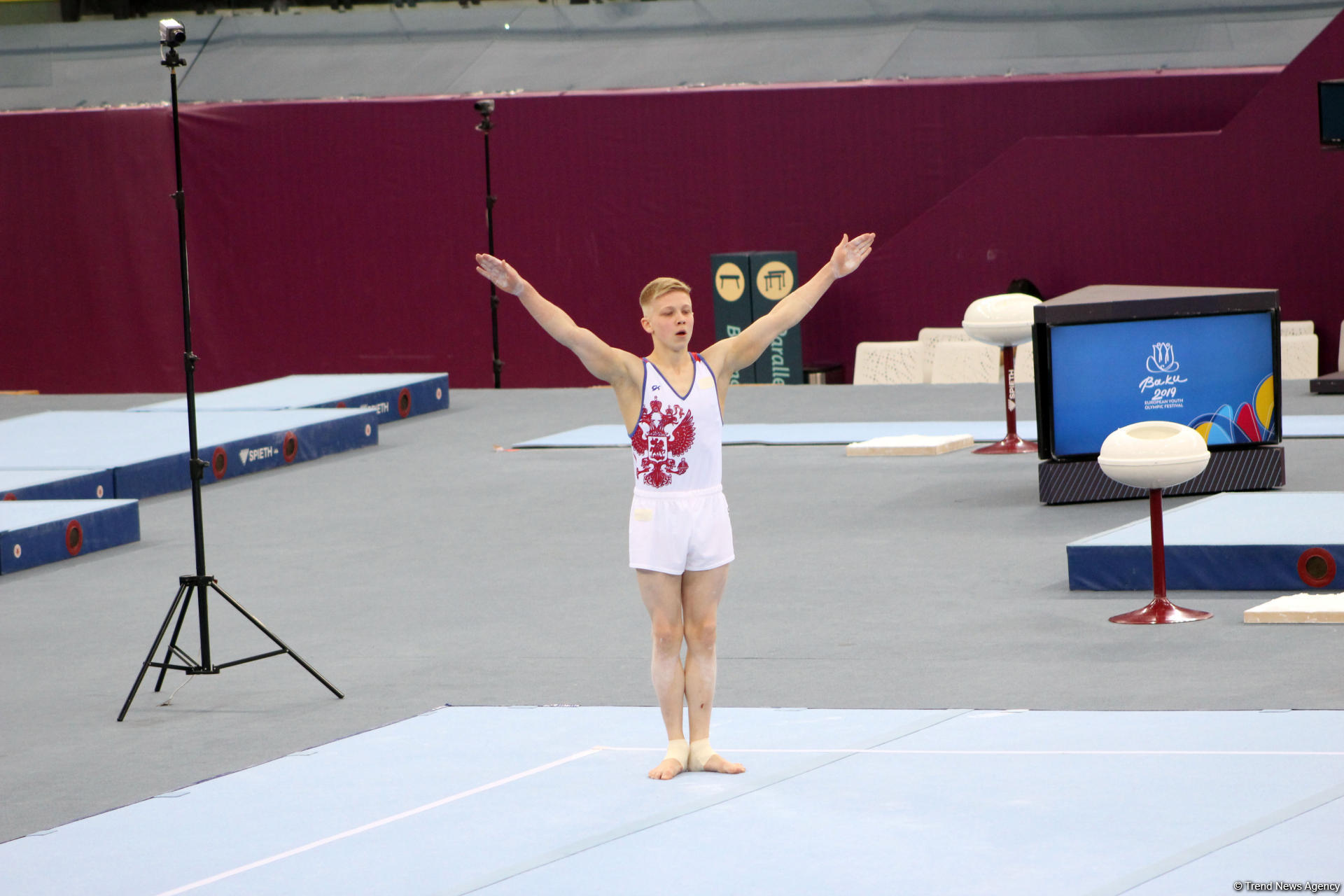 "EYOF Bakı 2019": Milli Gimnastika Arenasında idman gimnastikası üzrə yarışların 4-cü günü başlayıb (FOTO)