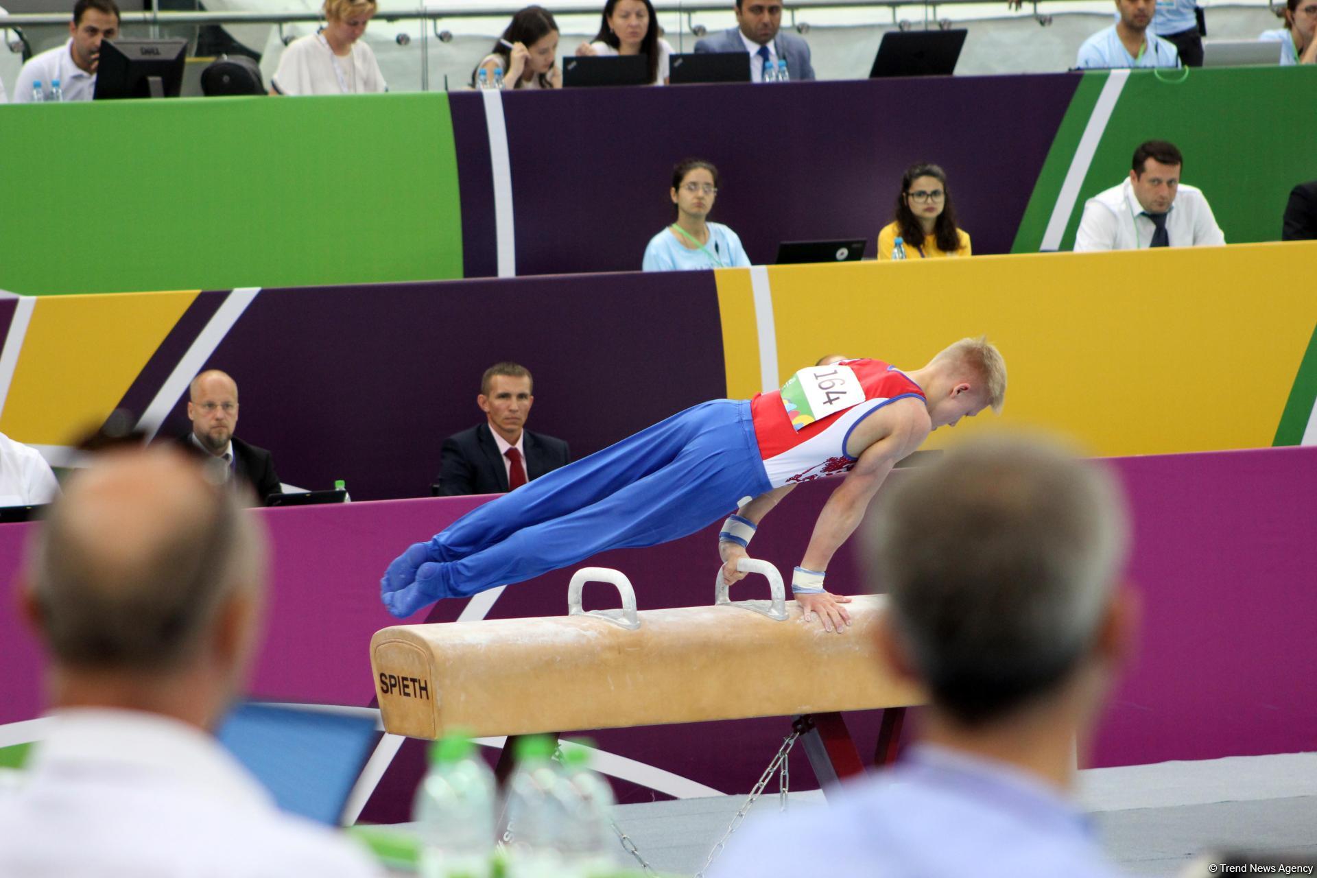 "EYOF Bakı 2019": Milli Gimnastika Arenasında idman gimnastikası üzrə yarışların 4-cü günü başlayıb (FOTO)