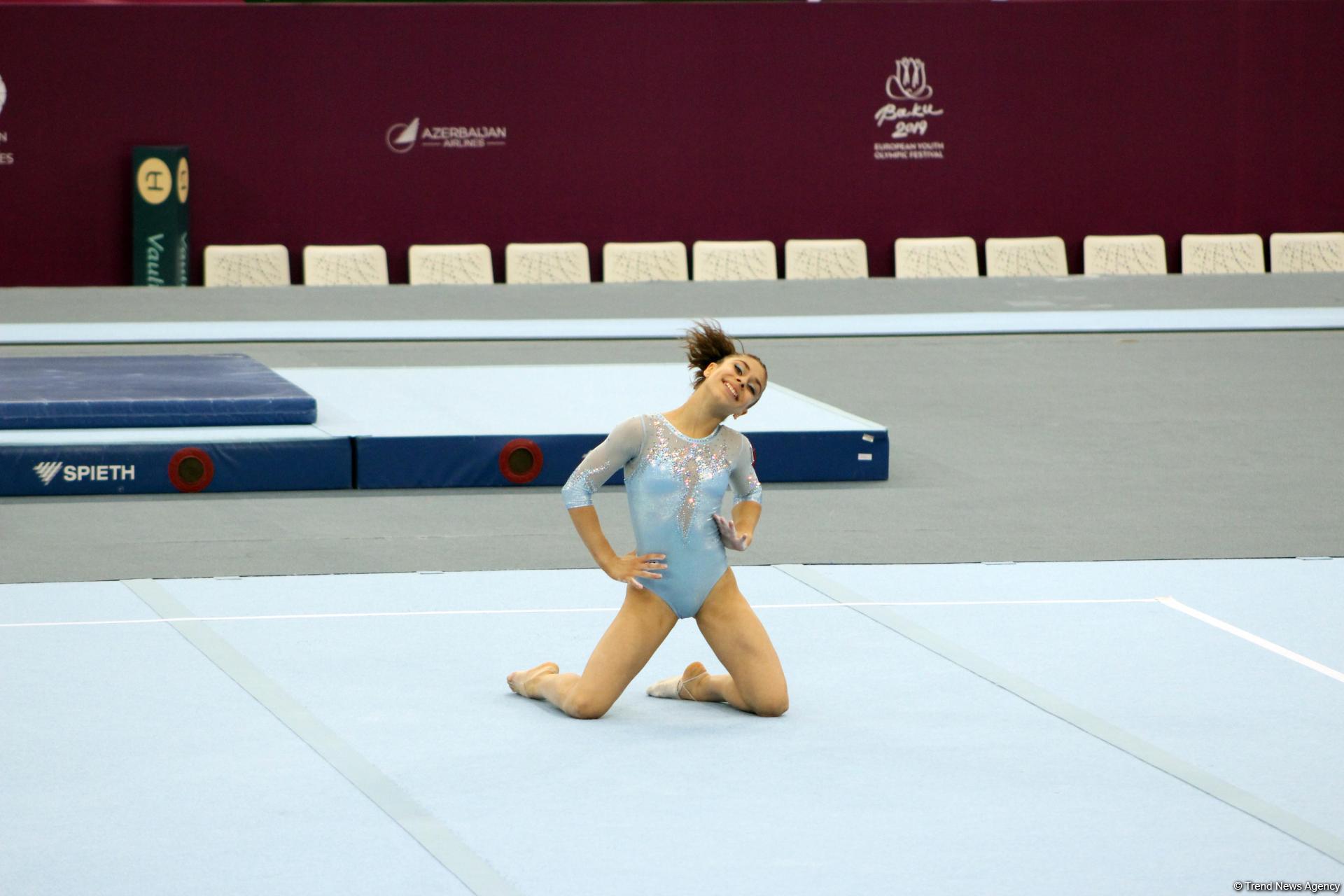 "EYOF Bakı-2019": İdman gimnastikası yarışlarından maraqlı anlar (FOTO)