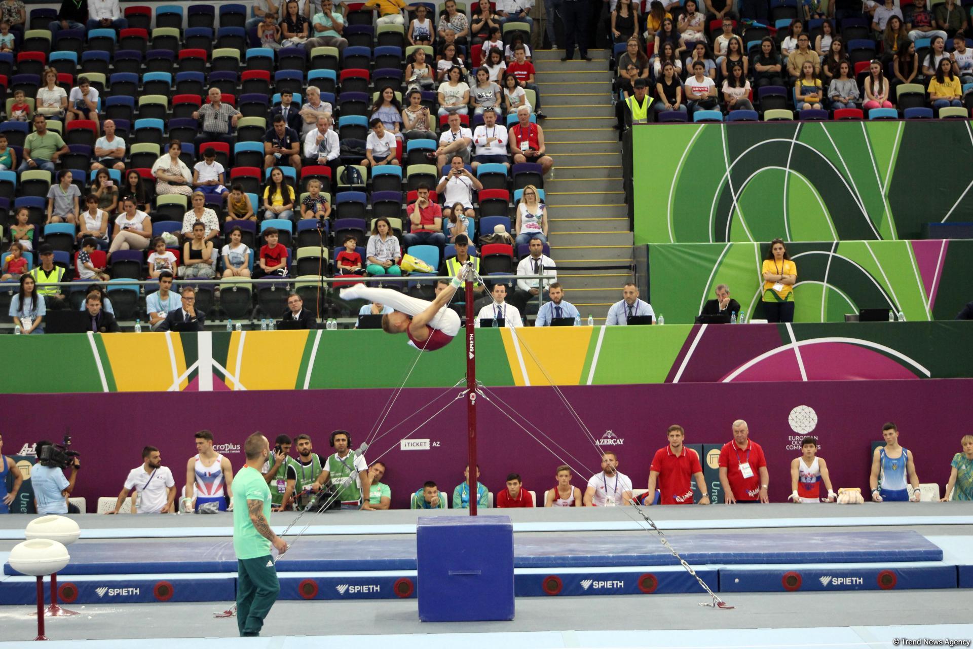 "EYOF Bakı-2019": İdman gimnastikası yarışlarından maraqlı anlar (FOTO)