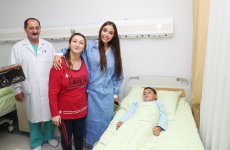 Heydər Əliyev Fondunun vitse-prezidenti Leyla Əliyeva Fondun layihələri çərçivəsində Bakının bir sıra tibb müəssisələrində olub (FOTO)