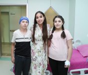 Heydər Əliyev Fondunun vitse-prezidenti Leyla Əliyeva Fondun layihələri çərçivəsində Bakının bir sıra tibb müəssisələrində olub (FOTO)