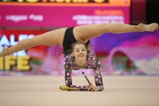 Bakıda bədii gimnastika üzrə dünya çempionatı ərəfəsində sınaq təlim-məşqləri keçirilib (FOTO)