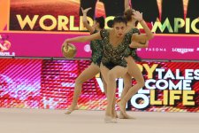 Bakıda bədii gimnastika üzrə dünya çempionatı ərəfəsində sınaq təlim-məşqləri keçirilib (FOTO)