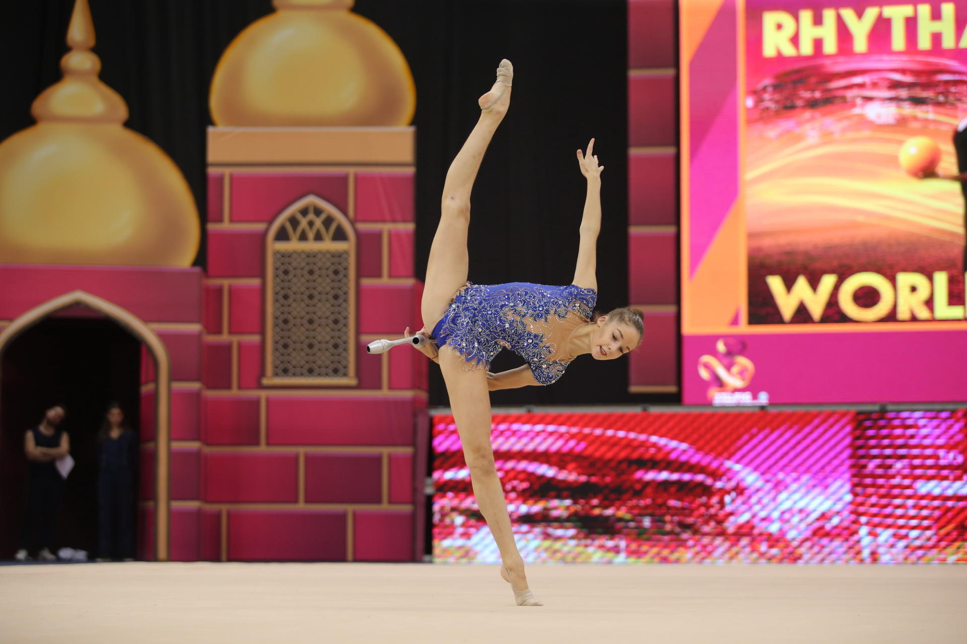 Bakıda bədii gimnastika üzrə dünya çempionatı ərəfəsində sınaq təlim-məşqləri keçirilib (FOTO)
