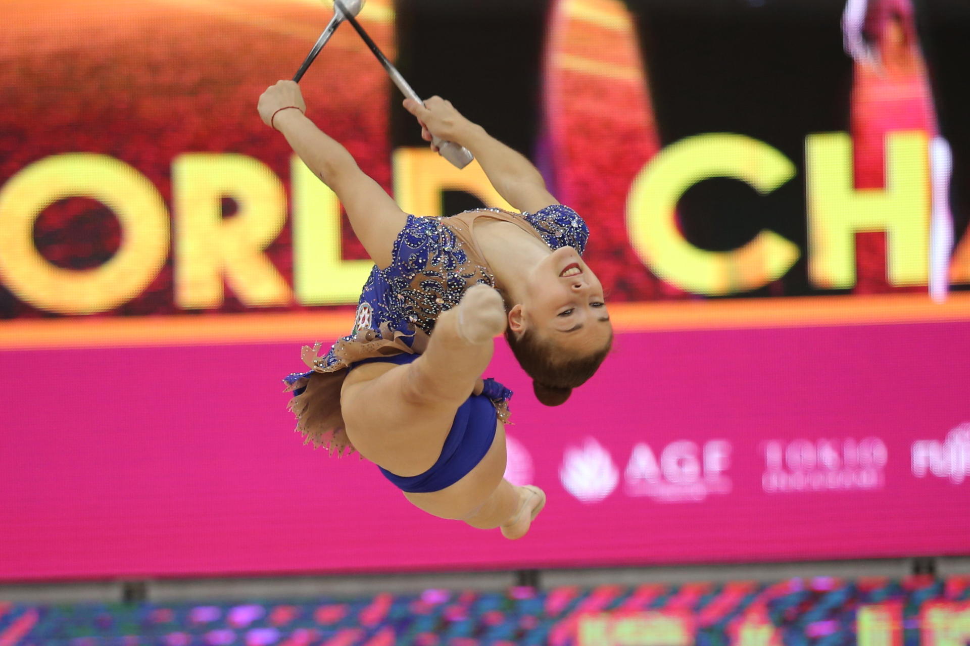 Bakıda bədii gimnastika üzrə dünya çempionatı ərəfəsində sınaq təlim-məşqləri keçirilib (FOTO)