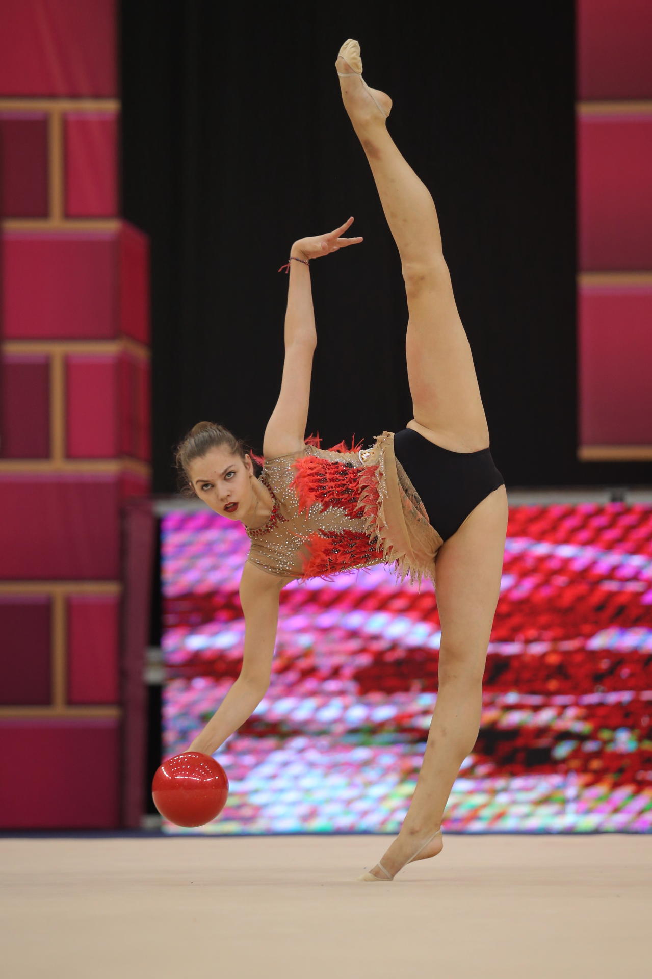 Bakıda bədii gimnastika üzrə dünya çempionatı ərəfəsində sınaq təlim-məşqləri keçirilib (FOTO)