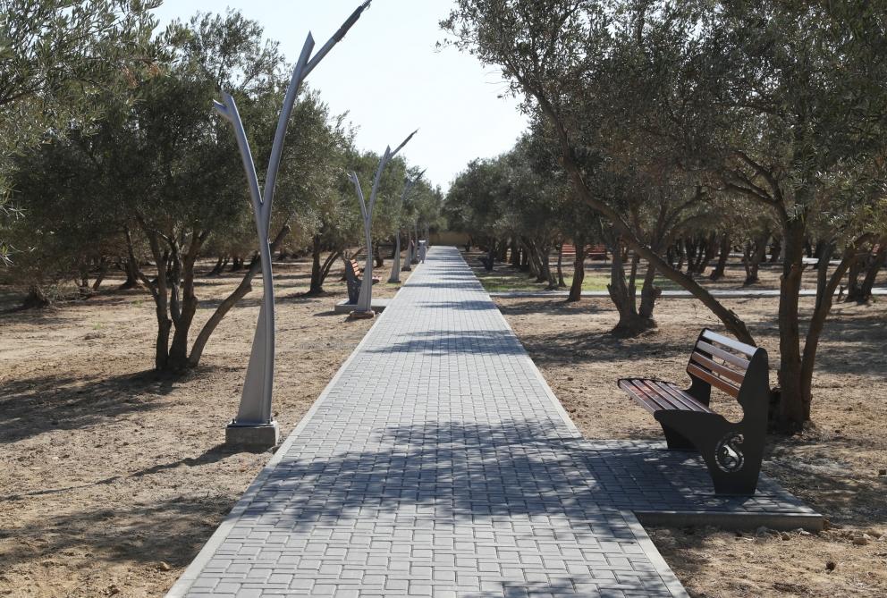Birinci vitse-prezident Mehriban Əliyeva Kürdəxanıda yeni yaradılan istirahət parkı ilə tanış olub (FOTO) (YENİLƏNİB)