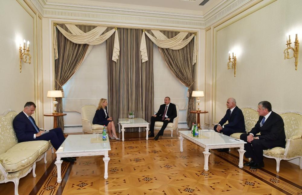 Prezident İlham Əliyev Gürcüstanın İqtisadiyyat və Davamlı İnkişaf nazirini qəbul edib (FOTO)