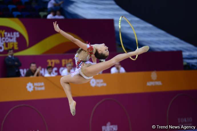 Bakıda bədii gimnastika üzrə dünya çempionatının finalı başlayıb (FOTO)