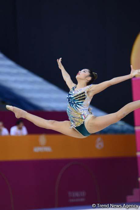 Bakıda bədii gimnastika üzrə dünya çempionatının finalı başlayıb (FOTO)