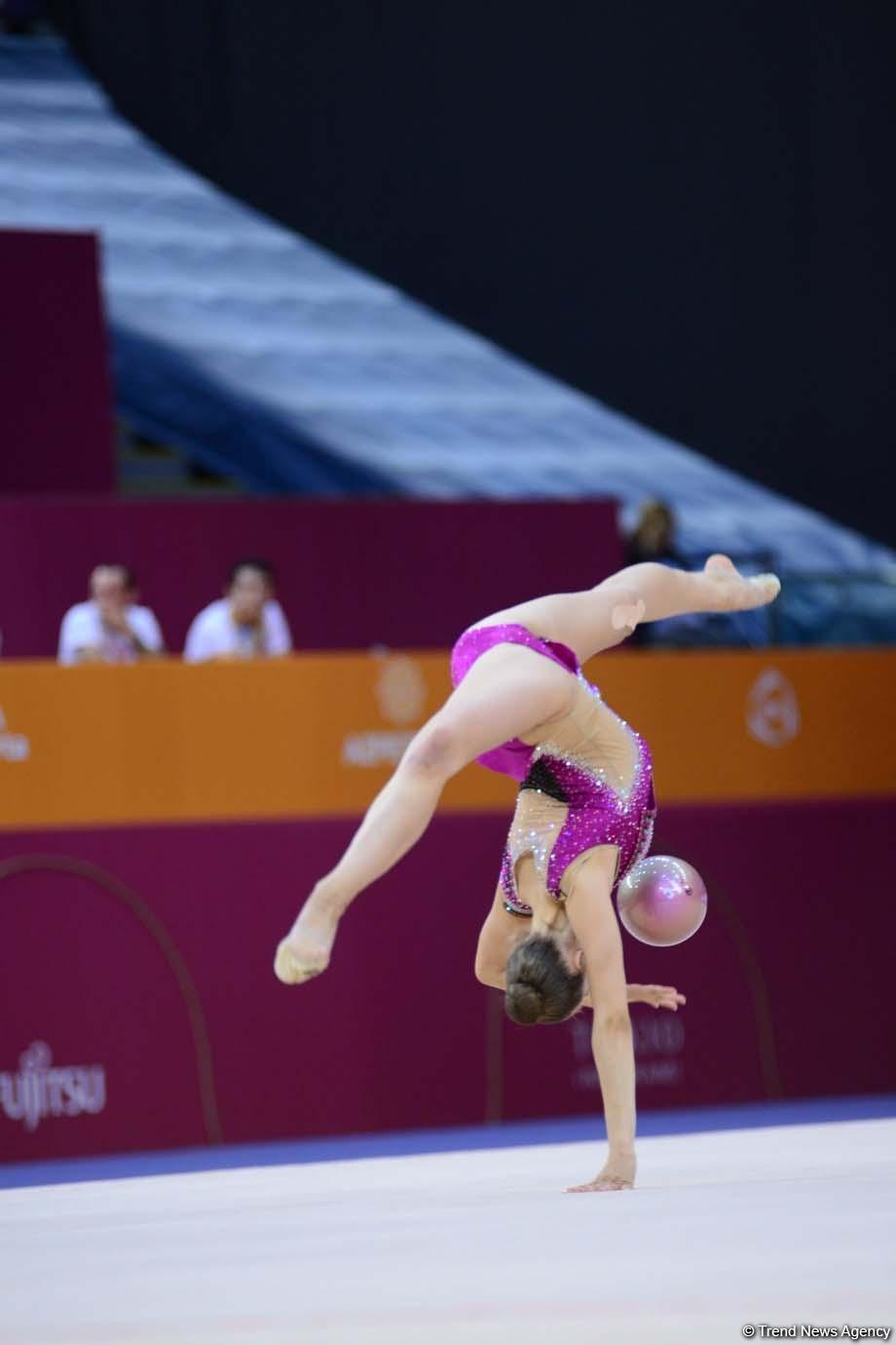 Bakıda bədii gimnastika üzrə dünya çempionatının finalı başlayıb (FOTO)