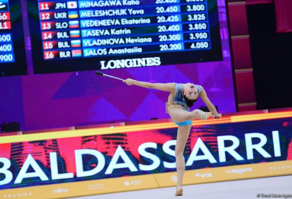Bədii gimnastika üzrə 37-ci dünya çempionatının 4-cü günü start götürüb (FOTO)