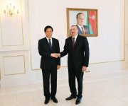 Prezident İlham Əliyev Ümumçin Xalq Nümayəndələri Yığıncağı Daimi Komitəsinin sədrinin başçılıq etdiyi nümayəndə heyətini qəbul edib (FOTO) (YENİLƏNİB)