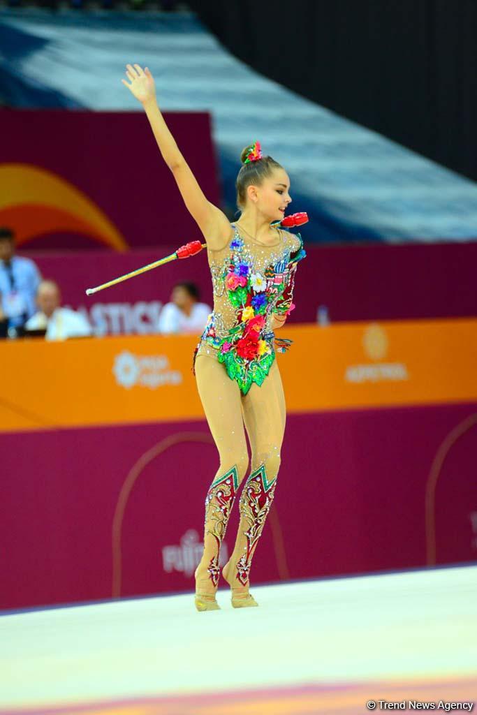 Bakıda bədii gimnastika üzrə dünya çempionatının finalı başlayıb (FOTO)