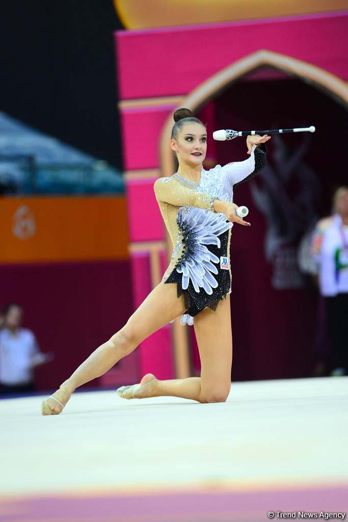 Bakıda bədii gimnastika üzrə dünya çempionatının finalı başlayıb (FOTO)