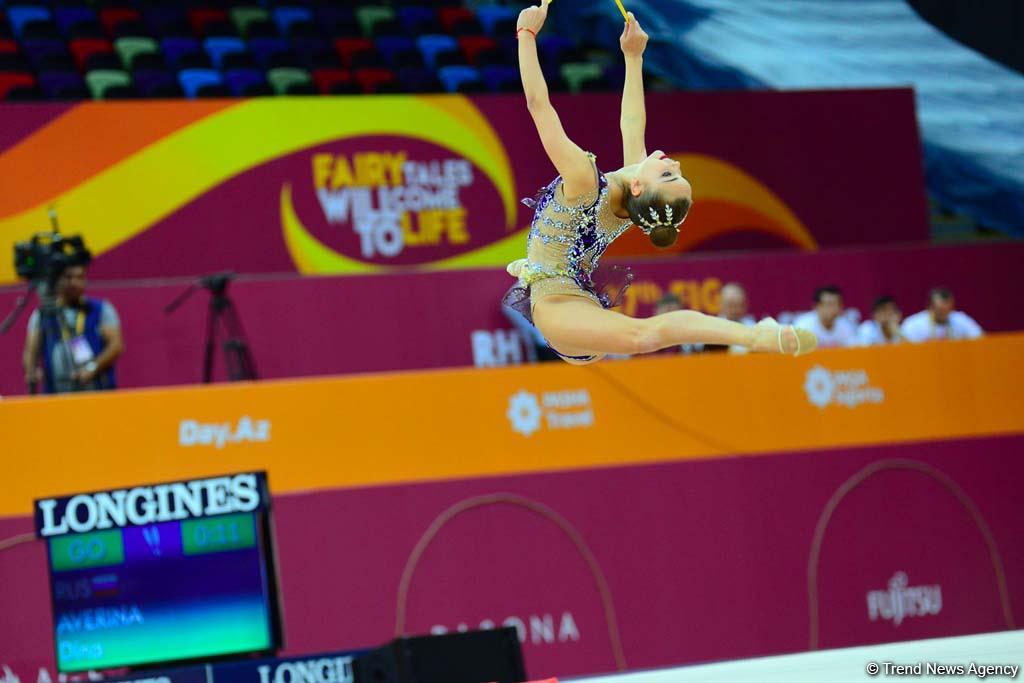 Bakıda bədii gimnastika üzrə dünya çempionatının finalı başlayıb (FOTO)