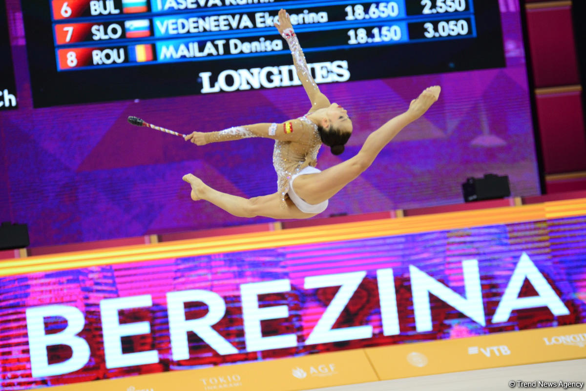 Bədii gimnastika üzrə 37-ci dünya çempionatının 5-ci günü start götürüb (FOTO)