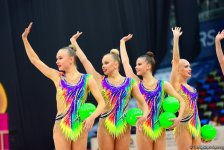 Bakıda bədii gimnastika üzrə dünya çempionatının 6-cı günü start götürüb (FOTO)