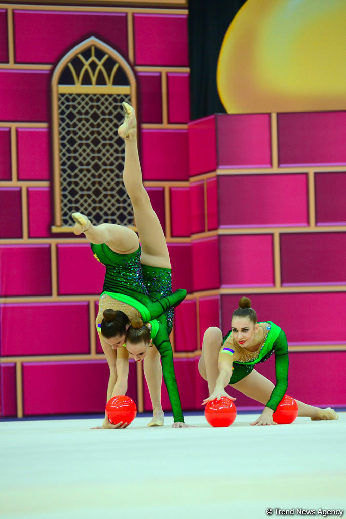 Bakıda bədii gimnastika üzrə dünya çempionatının 6-cı günü start götürüb (FOTO)