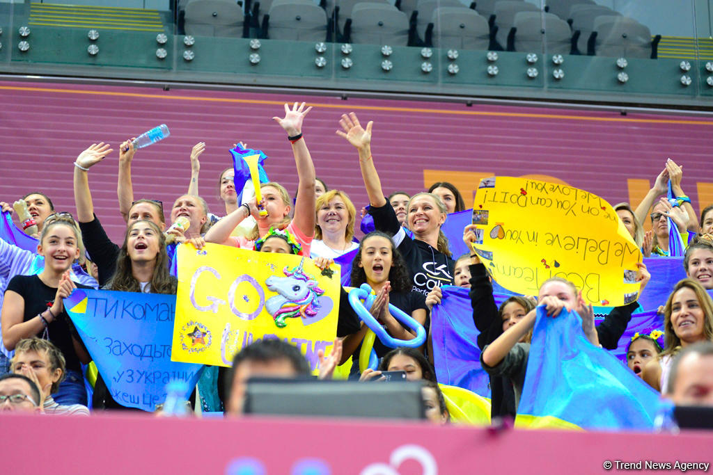 Bakıda bədii gimnastika üzrə dünya çempionatının 6-cı günü start götürüb (FOTO)