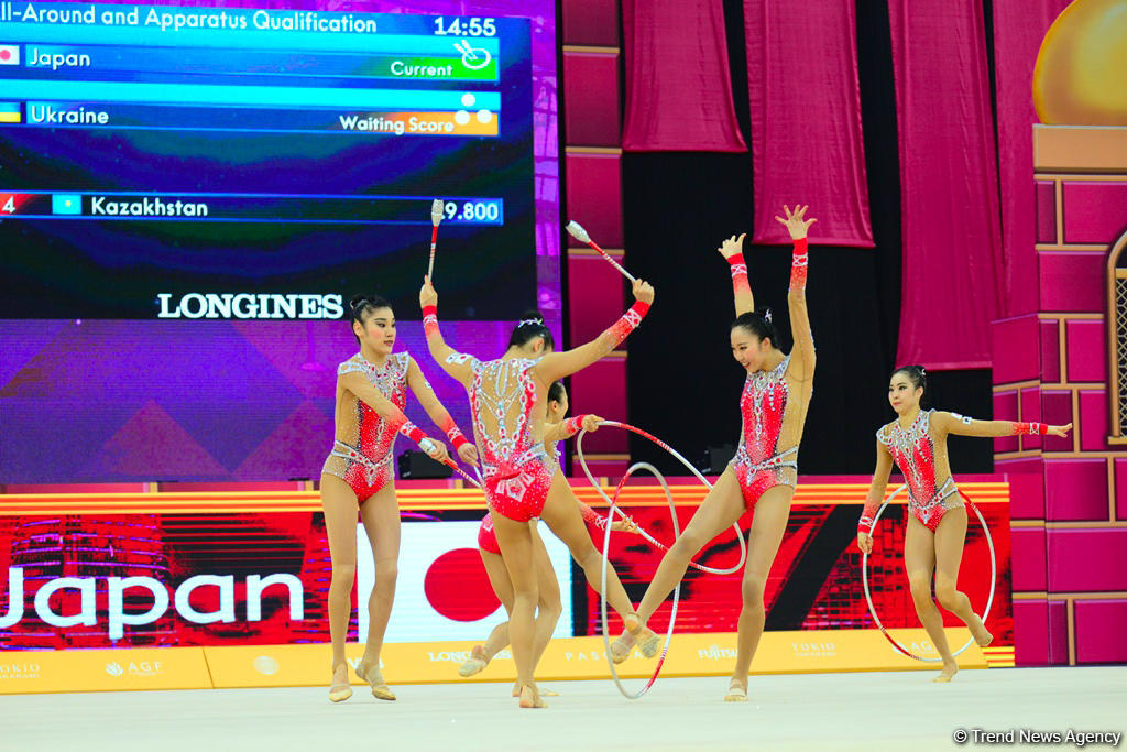 Bakıda bədii gimnastika üzrə dünya çempionatının 6-cı günü start götürüb (FOTO)