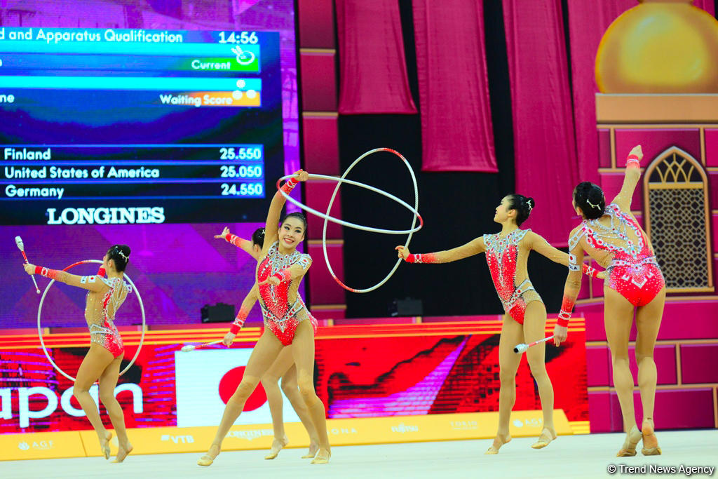 Bakıda bədii gimnastika üzrə dünya çempionatının 6-cı günü start götürüb (FOTO)