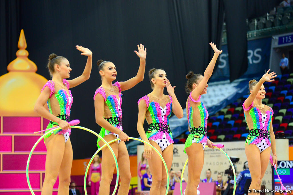 Bakıda bədii gimnastika üzrə dünya çempionatının 6-cı günü start götürüb (FOTO)